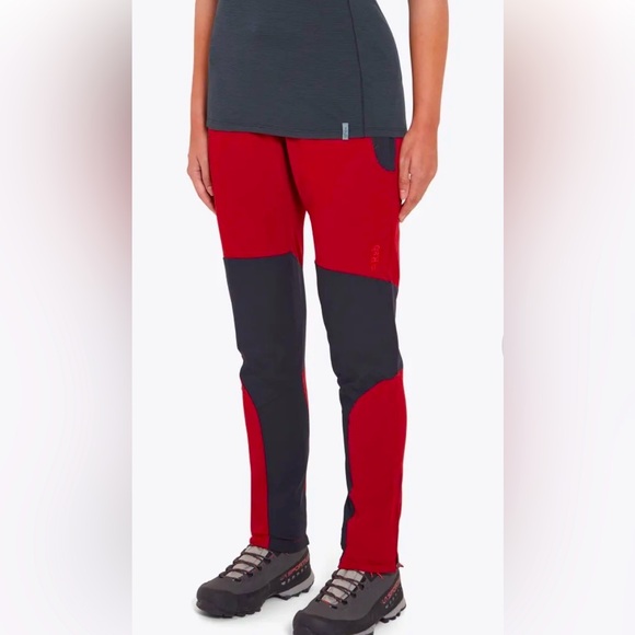 Close to new Rab Torque climbing hiking pants women’s crimson red 12 - Picture 1 of 7